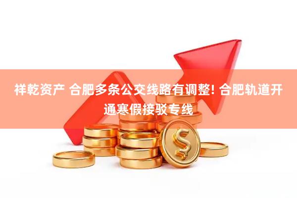 祥乾资产 合肥多条公交线路有调整! 合肥轨道开通寒假接驳专线