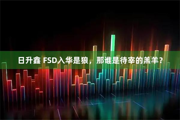 日升鑫 FSD入华是狼，那谁是待宰的羔羊？